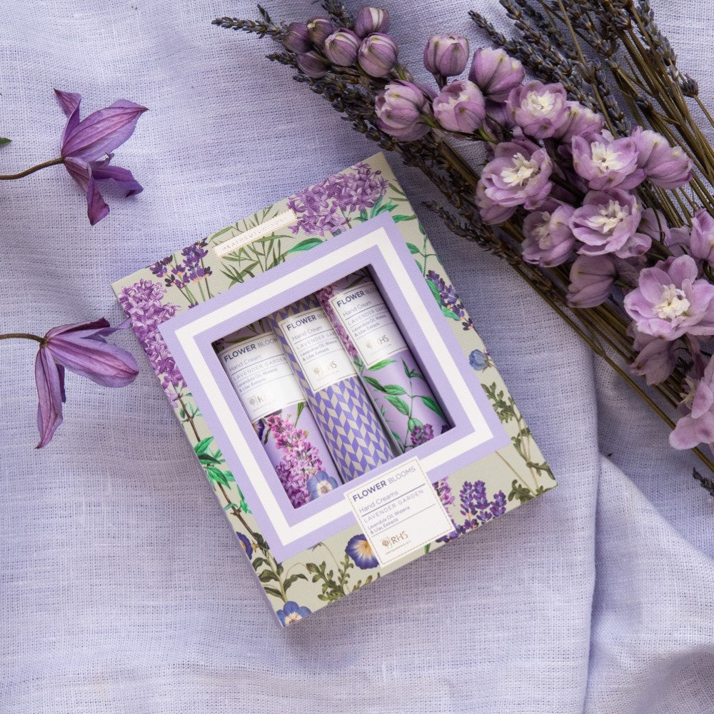 RHS Lavender Garden Hand Cream Trio (3 x 30ml)