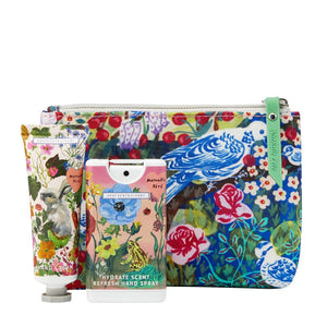Myrtle Woods Cosmetic Pouch (30ml Hand Cream, 15ml Hydrate Scent Refresh Hand Spray) - Zebra Blush
