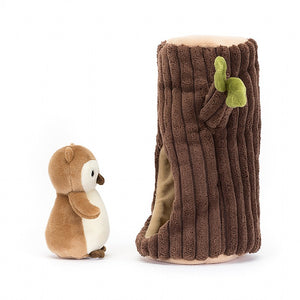 Forest Fauna Owl - Zebra Blush