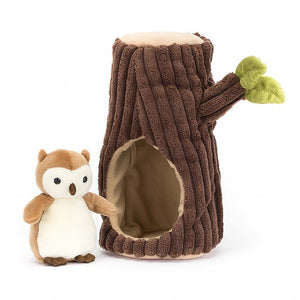 Forest Fauna Owl - Zebra Blush