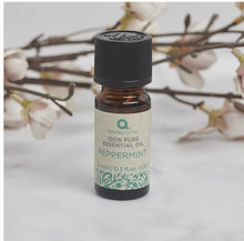 Load image into Gallery viewer, PEPPERMINT - ESSENTIALS RANGE 9ml PURE ESSENTIAL OIL - Zebra Blush
