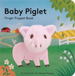 BABY PIGLET FINGER PUPPET BOOK - Zebra Blush