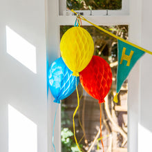 Load image into Gallery viewer, Birthday Balloons Bright Paper Honeycomb Decorations
