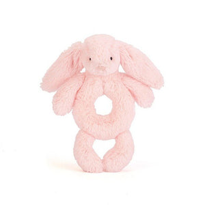 Bashful Pink Bunny Grabber - Zebra Blush
