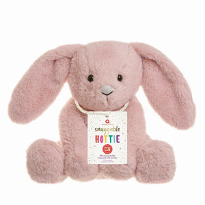 Pink Bunny Snuggable Hottie - Zebra Blush