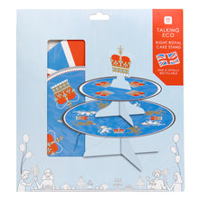 Load image into Gallery viewer, Right Royal Spectacle Union Jack Reversible Cakestand - Zebra Blush
