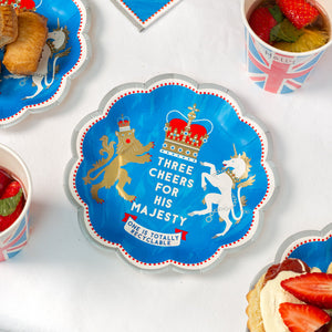 Right Royal Spectacle Coronation Paper Plates - 12 Pack