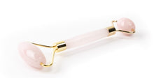 Load image into Gallery viewer, Rose Quartz Dual-Sided Facial Roller - Zebra Blush
