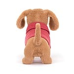 Load image into Gallery viewer, Sweater Sausage Dog Pink - Zebra Blush
