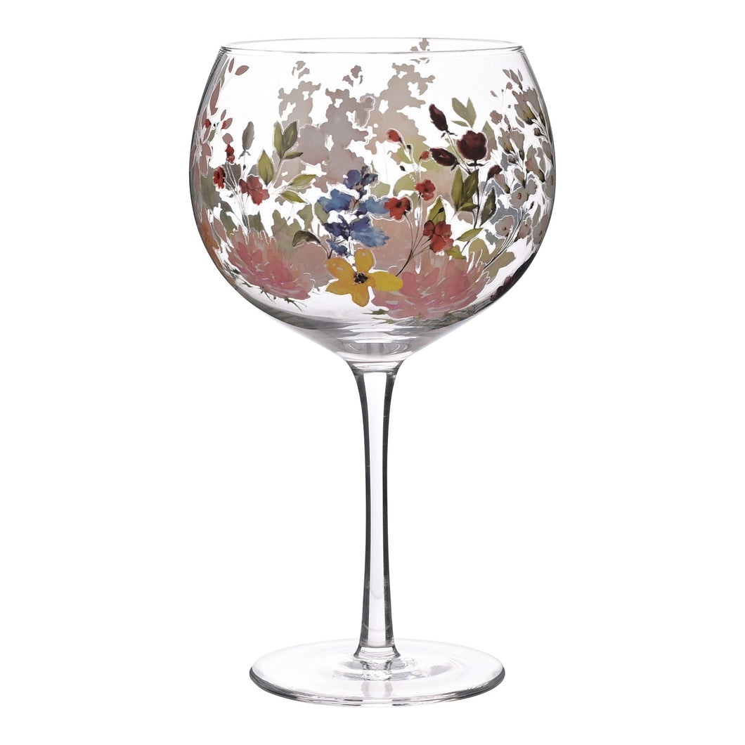 Sophia Floral Gin Glass