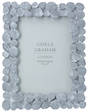 Load image into Gallery viewer, Resin Photo Frame (5x7) - White Wash Pebble - Zebra Blush
