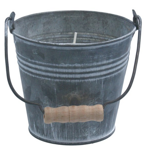 Metal Candle Pot 11cm - Tin bucket - Zebra Blush