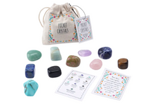 Load image into Gallery viewer, Live Happy 10 Assorted Pocket Crystals In Bag
