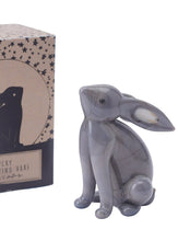 Load image into Gallery viewer, Send With Love Lucky Grey Glass Stargazing Hare
