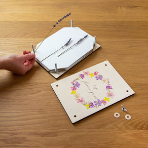 Truly Fairy Wooden Flower Press - Zebra Blush