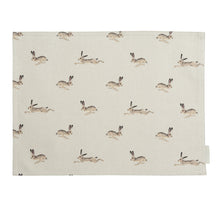 Load image into Gallery viewer, Fabric Placemat - Hare - Zebra Blush

