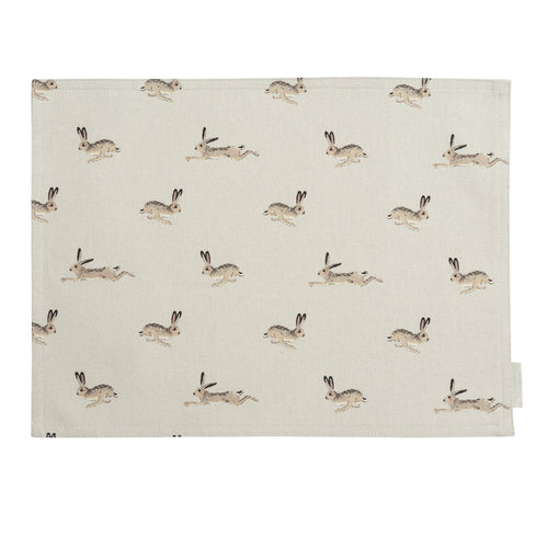 Fabric Placemat - Hare - Zebra Blush
