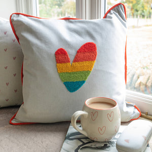 Mug - Stoneware - Patterned - Hearts