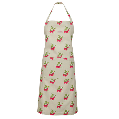 Adult Apron - Bunches - Strawberries - Zebra Blush