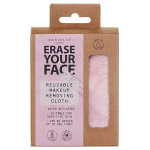 Erase Your Face Reusable Makeup Removing Cloth-Pastel Pink - Zebra Blush