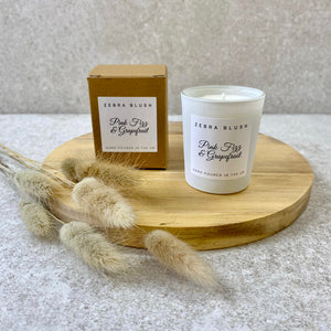 Zebra Blush Pink Fizz & Grapefruit Votive