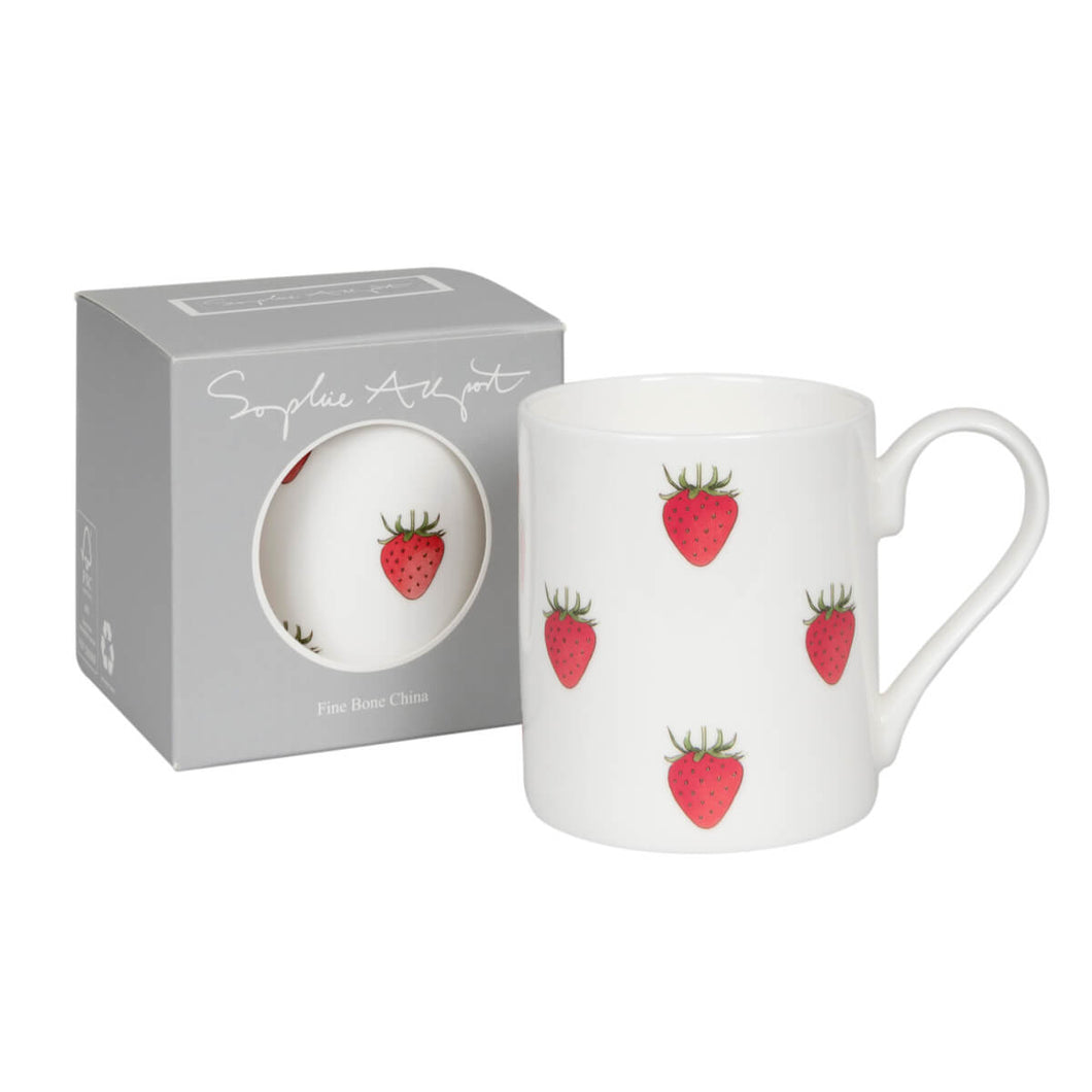 Mug - Standard - Strawberries - Zebra Blush