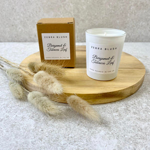 Zebra Blush Bergamot & Tobacco Leaf Votive