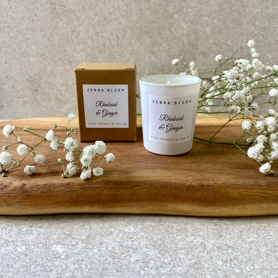 Zebra Blush Rhubarb & Ginger Votive