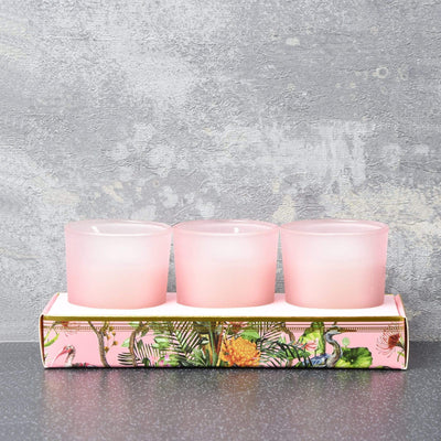 Oriental Flower Scent Candles- Set of 3
