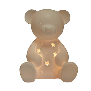 Bambino Light Up Night Light Bear - Zebra Blush