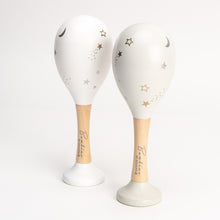 Load image into Gallery viewer, Bambino Wooden Maracas Twinkle Twinkle - Zebra Blush
