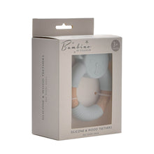 Load image into Gallery viewer, Bambino Teddy Teether Grey / Pink / Blue - Zebra Blush
