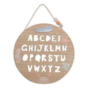 Petit Cheri MDF Alphabet Plaque 24cm x 24cm