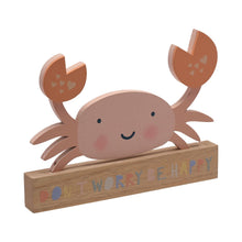 Load image into Gallery viewer, Petit Cheri MDF Crab Mantel Plaque 18cm
