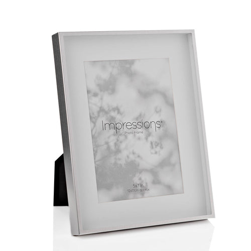 Impressions Silver Shadow Frame “7 x 5” - Zebra Blush