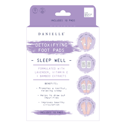 Detoxifying Foot Pads - Sleep Well - Zebra Blush