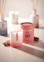 Load image into Gallery viewer, - Good Vibes Scented Candle - Ginger Rhubarb and Vanilla - Zebra Blush
