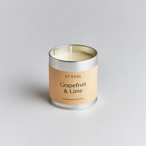 Grapefruit and Lime Scented Tin Candle - Zebra Blush