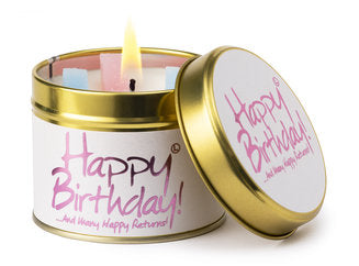 Happy Birthday Scented Candle - Zebra Blush