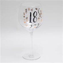 Load image into Gallery viewer, Luxe Birthday Gin Glass - Zebra Blush
