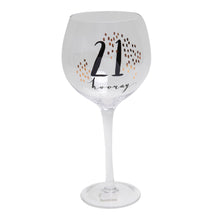 Load image into Gallery viewer, Luxe Birthday Gin Glass - Zebra Blush
