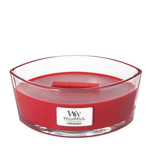 Pomegranate Woodwick Ellipse Candle - Zebra Blush