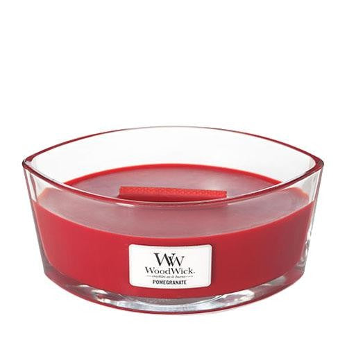 Pomegranate Woodwick Ellipse Candle - Zebra Blush