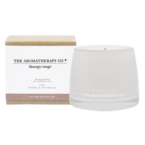 Peony and Petitgrain Soothe Therapy Candle - Zebra Blush