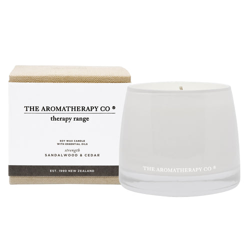 Sandalwood and Cedar Therapy Candle - Zebra Blush