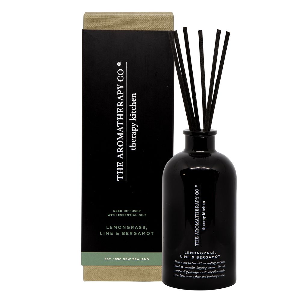 250ml Therapy Kitchen Diffuser-Lemongrass, Lime and Bergamot - Zebra Blush