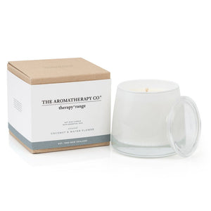 Unwind Therapy Candle Coconut & Water Flower - Zebra Blush