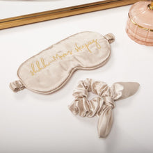 Load image into Gallery viewer, Eye Mask &amp; Scrunchie Set &#39;Shh Mum is Sleeping&#39;

