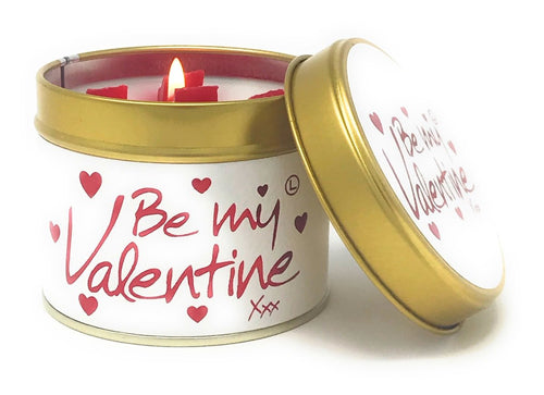 Be My Valentine Scented Candle Tin - Zebra Blush