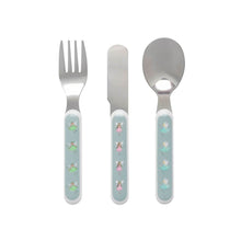 Load image into Gallery viewer, Cutlery Set - Melamine - Childrens - Princess Fairies - Zebra Blush
